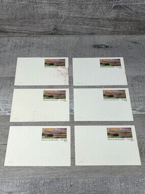Vtg Unused 15 Cent America The Beautiful Buffalo Postcards USPS 1988 Lot b47